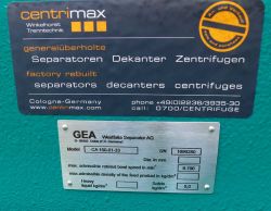 CA 150-01-33 GEA Westfalia Separator Decanter a 2 fasi